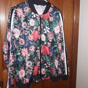 Floral track jacket